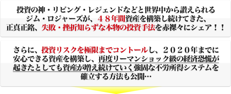 フォレスト出版プレゼンツ！あの世界三大投資家ジム・ロジャーズが緊急